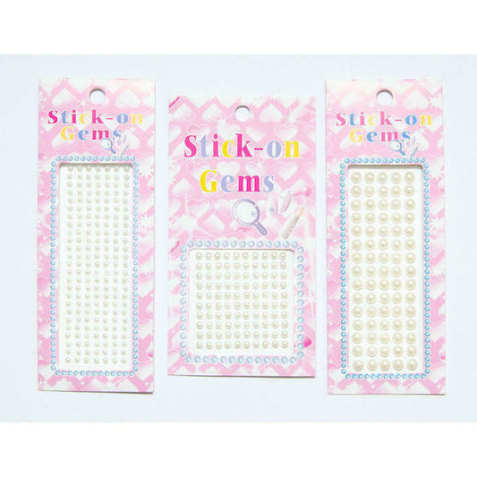 Self Adhesive Pearl Gems for Card Making Scrapbook Embellishments Wedding Craft