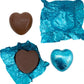 Chocolate Wedding Favours Belgian Chocolate Turquoise Foil Wrapped Heart Chocolates Gift Box Chocolates Without Gift Wrap