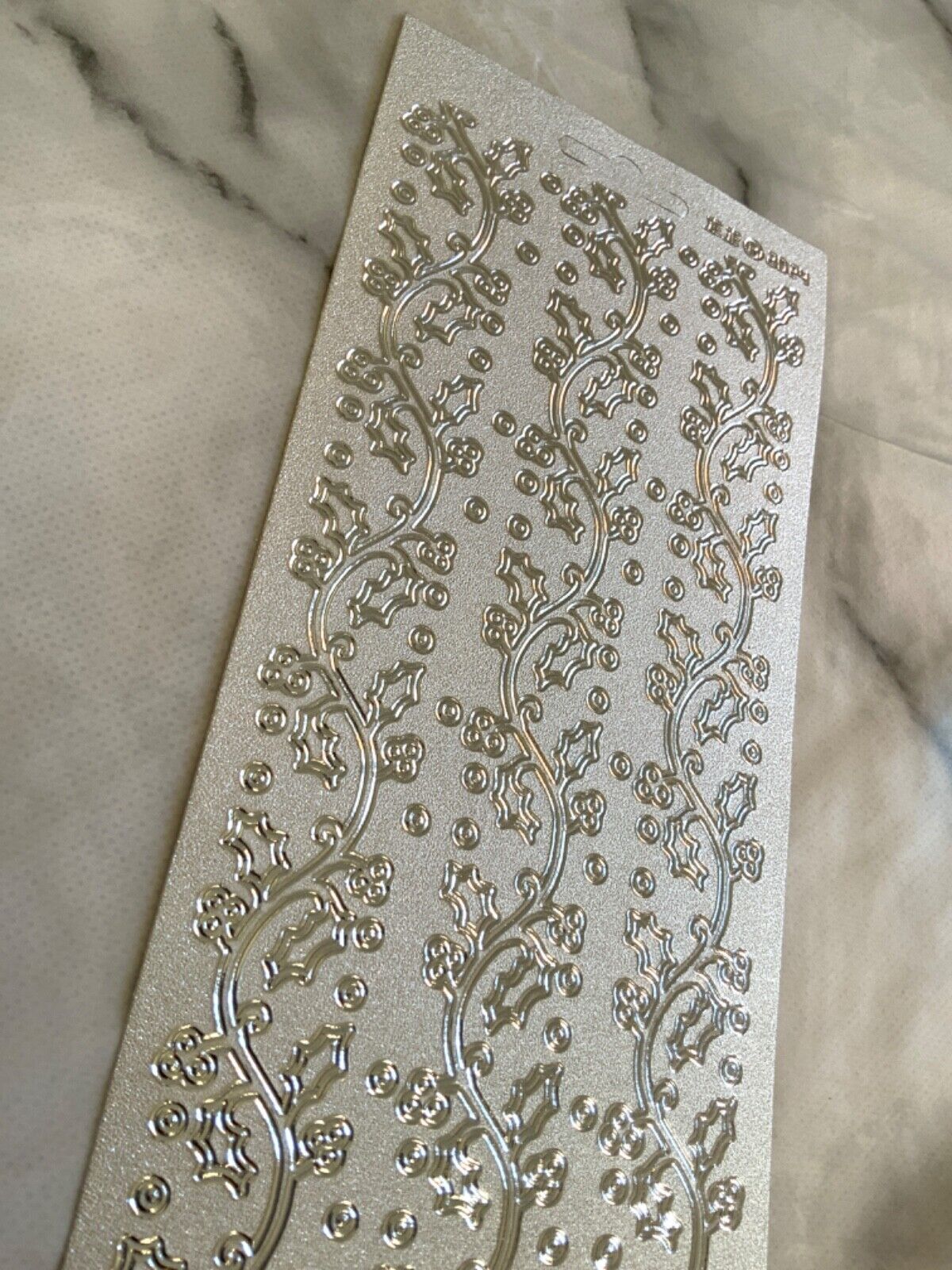 Christmas Holly Borders Peel Off Sticker Sheet For Card Making Scrapbook Craft