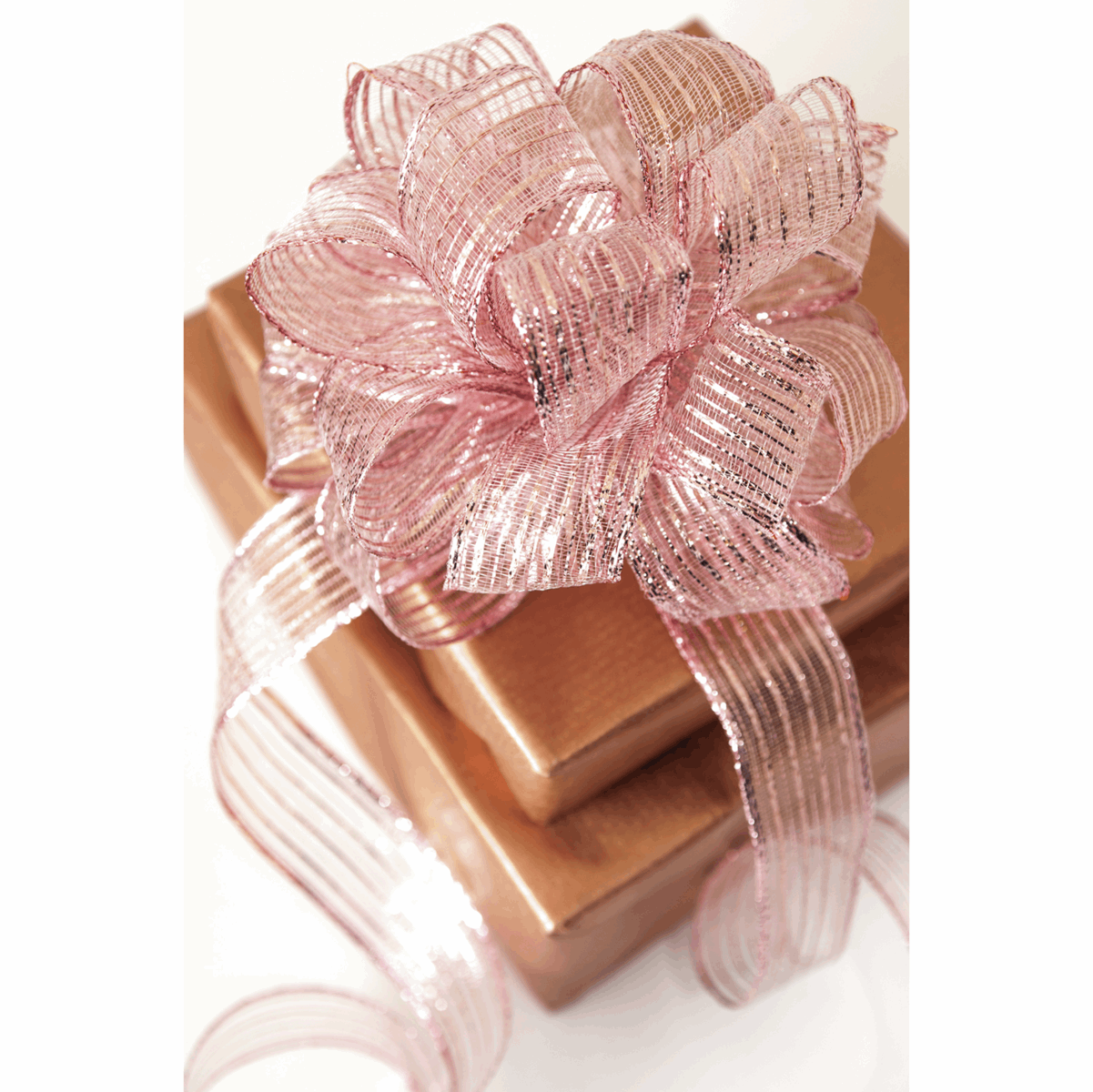 Berisfords Gold Metallic Sparkly Wired Ribbon 1M Cut Piece