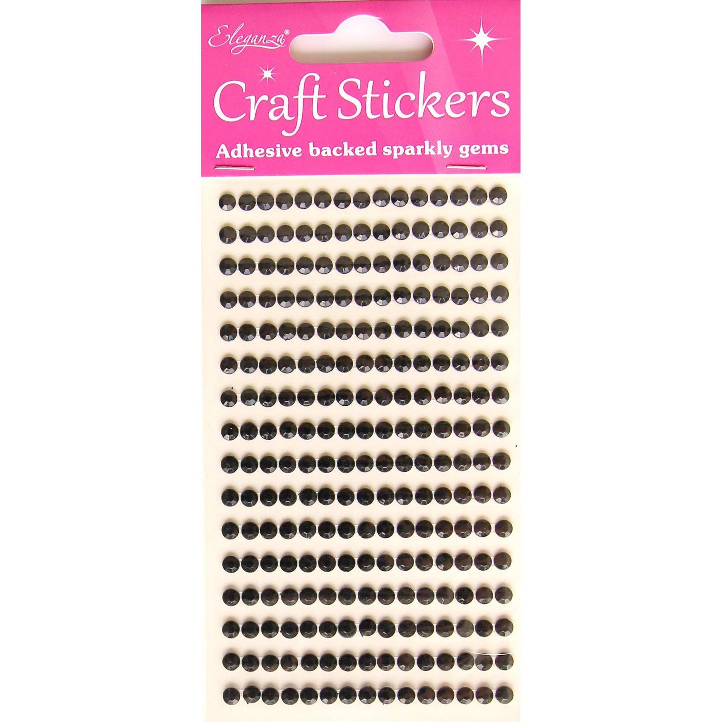 Eleganza Craft Self-Adhesive 4mm Round Rhinestone Stickers-The Creative Bride