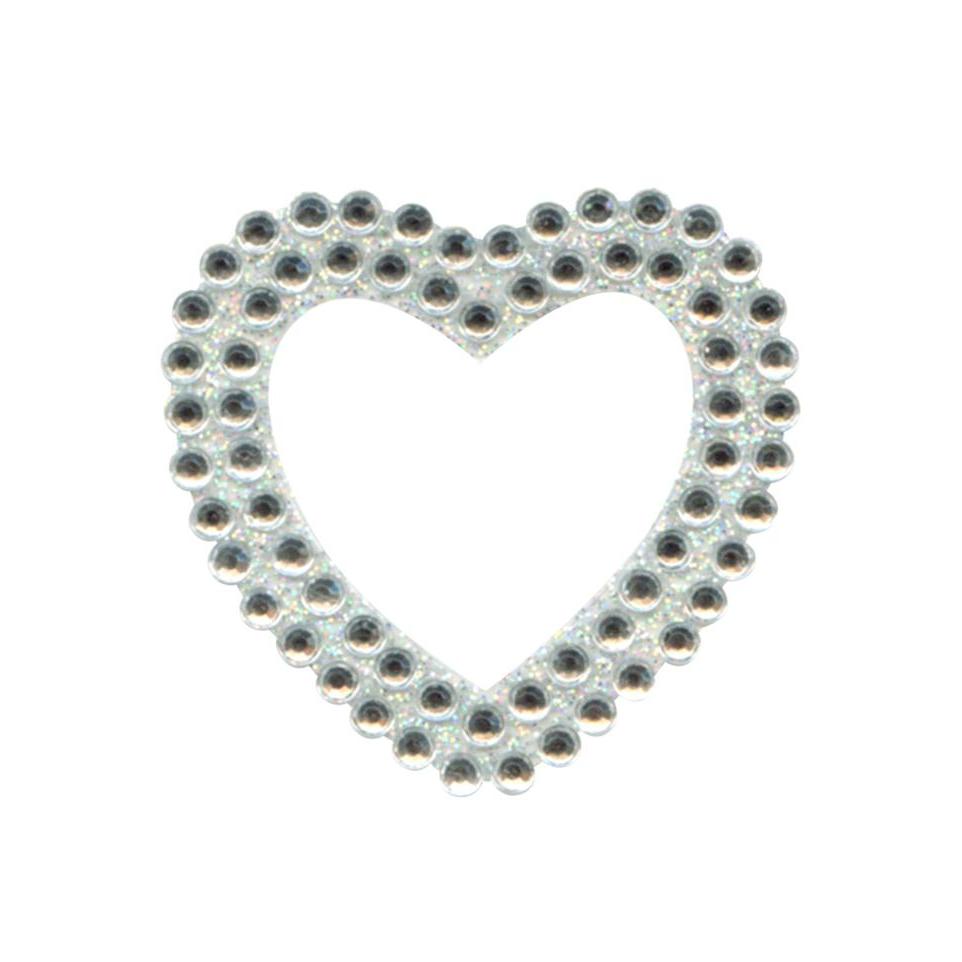 Eleganza Craft Self-Adhesive Heart Shape Rhinestone Stickers-The Creative Bride
