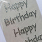 Happy Birthday Diamante Gem Stickers Self Adhesive For Card Making Art & Craft