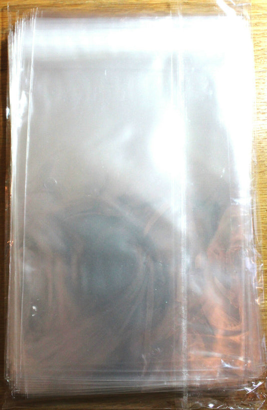 Clear Self Seal Cellophane Cello Bags For Handmade Greeting Cards & Photos