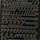 Mixed Italic Alphabet Letters Peel Off Sticker Sheet For Card Making Craft