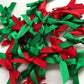 Christmas Small Satin Ribbon Bows 3cm Wide 7mm Ribbon Pre-Tied Card Making Craft