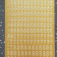 Modern Numbers Gold Silver Peel Off Sticker Sheet Card Making Scrapbook Craft
