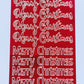 Merry Christmas Mirror Peel Off Sticker Sheet For Card Making Scrapbook Craft