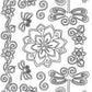 Dragonfly Flowers Border & Corners Peel Off Sticker Sheet For Card Making Craft