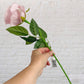 Pale Dusky Pink Single Rose Stem Artificial Flowers DIY Wedding Bouquet Velvet
