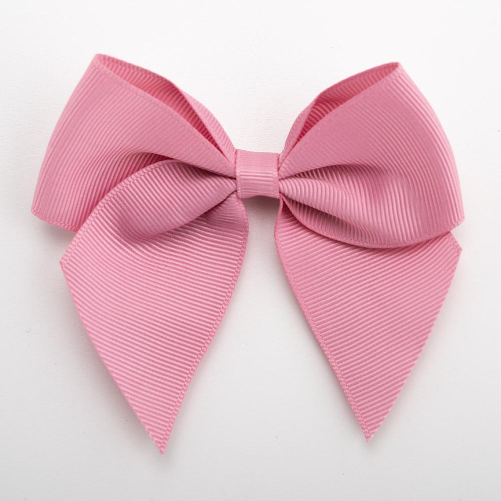 Antique Pink 10cm self-adhesive grosgrain ribbon bow on a white background