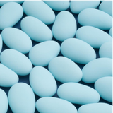 Blue sugar almonds for wedding favours and coordinated colour themes