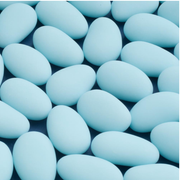 Blue sugar almonds for wedding favours and coordinated colour themes