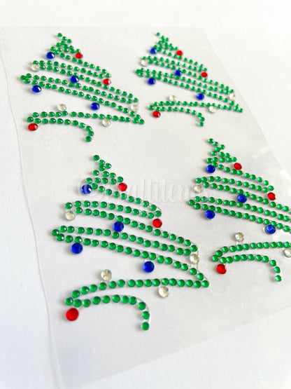 Christmas tree gem sticker sheet christmas crafts