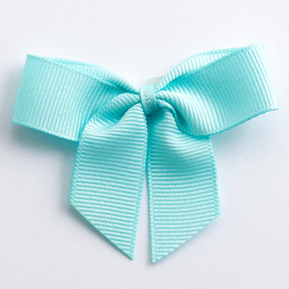 Duck Egg 5cm self-adhesive grosgrain ribbon bow on a white background