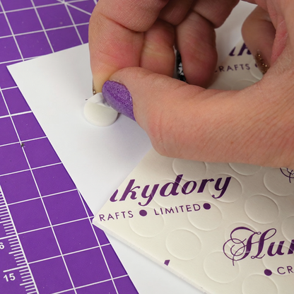 Hunkydory white circular foam pads
