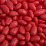 Close-up of red sugared almonds wedding favour sweets
