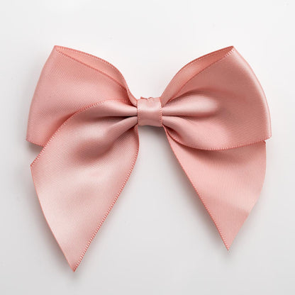 Rose Gold 10cm large satin gift bow with self-adhesive backing