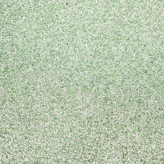 Sage Green A4 non-shed glitter card with a fine textured sparkle finish for luxury wedding stationery