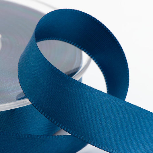 Smoke Blue double-sided satin ribbon available in widths from 3mm to 50mm