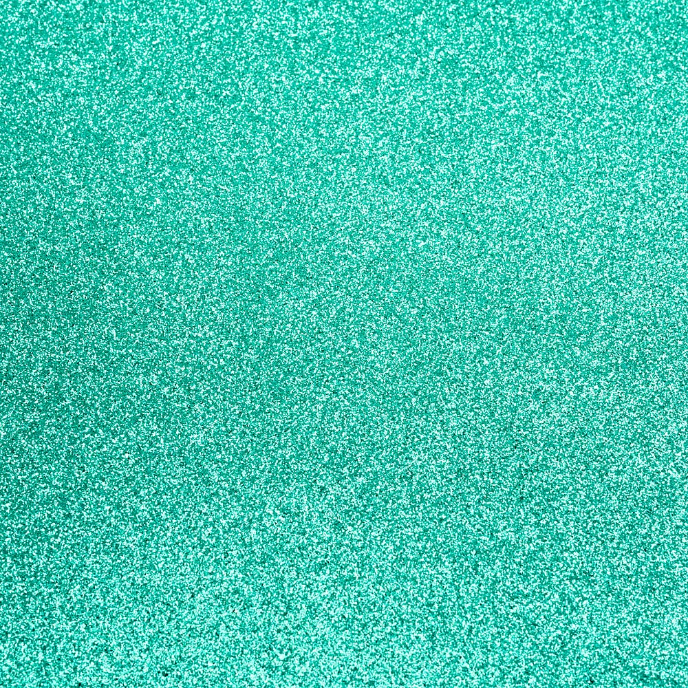Turquoise A4 non-shed glitter card with a fine texture sparkle finish for luxury wedding stationery