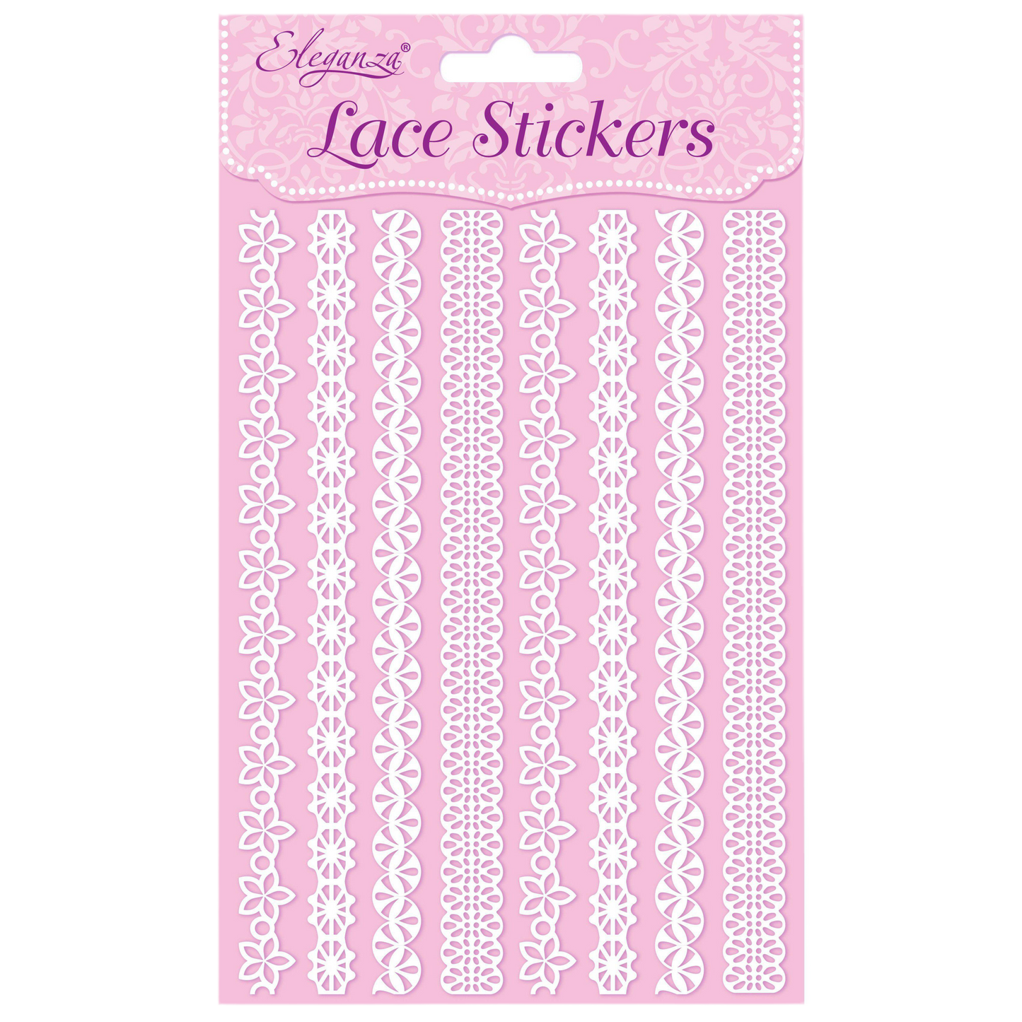 White lace effect border promos stickers for card making scrapbooking craft