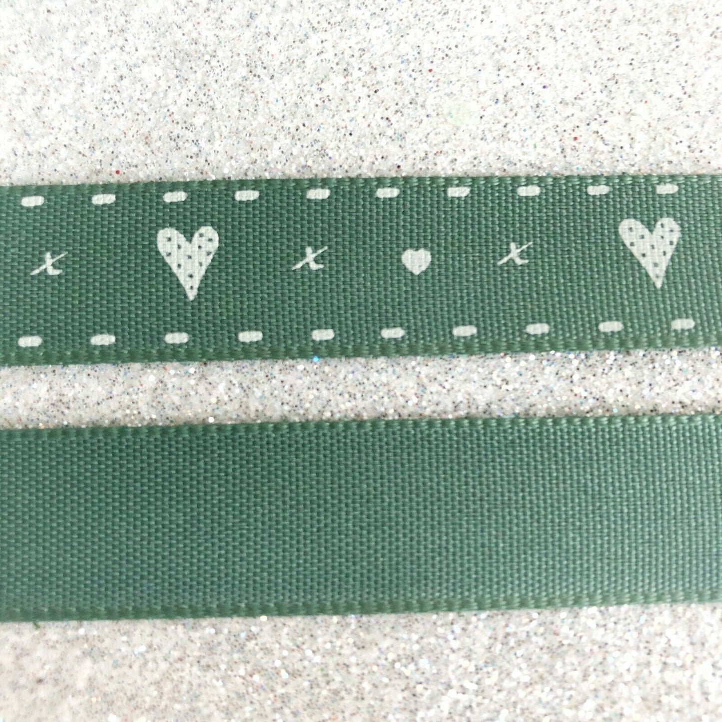Love Heart Print Ribbon Vintage Rustic Shabby Chic Crafts Gift Wrap Mothers Day