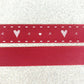 Love Heart Print Ribbon Vintage Rustic Shabby Chic Crafts Gift Wrap Mothers Day