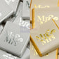 Wedding Chocolate Favours Neapolitans Mr & Mrs Foil Wrapped Sweets Table Party