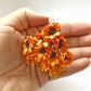 Sun Daisy Paper Flowers With Wire Bendy Stem For Card Making Craft Embellishment