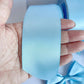 Matching Baby Blue Satin Ribbon / Bows For Card Making, Wedding Favours Crafts