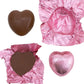Chocolate Wedding Favours Belgian Chocolate Pale Baby Pink Foil Wrapped Heart Chocolates Gift Box Chocolates Without Gift Wrap