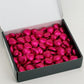 Chocolate Wedding Favours Belgian Chocolate Hot Pink Foil Wrapped Heart Chocolates Gift Box Chocolates Without Gift Wrap