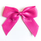 Clover Pink Stick On Satin Ribbon Bow