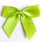 Lime Green Stick On Satin Ribbon Bow