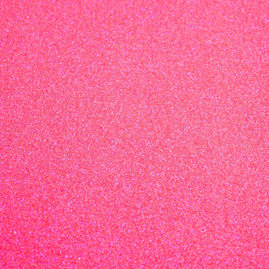 Bright Neon Pink Glitter Card A4 non shed sheets