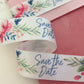Berisfords Save The Date Satin Ribbon For Rustic Floral Wedding Invitations 25mm x 1m