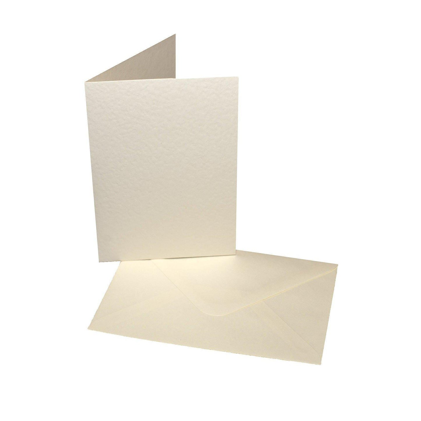 Card Blanks & Smooth Envelopes Hammer Finish Single Fold A5 / A6-The Creative Bride