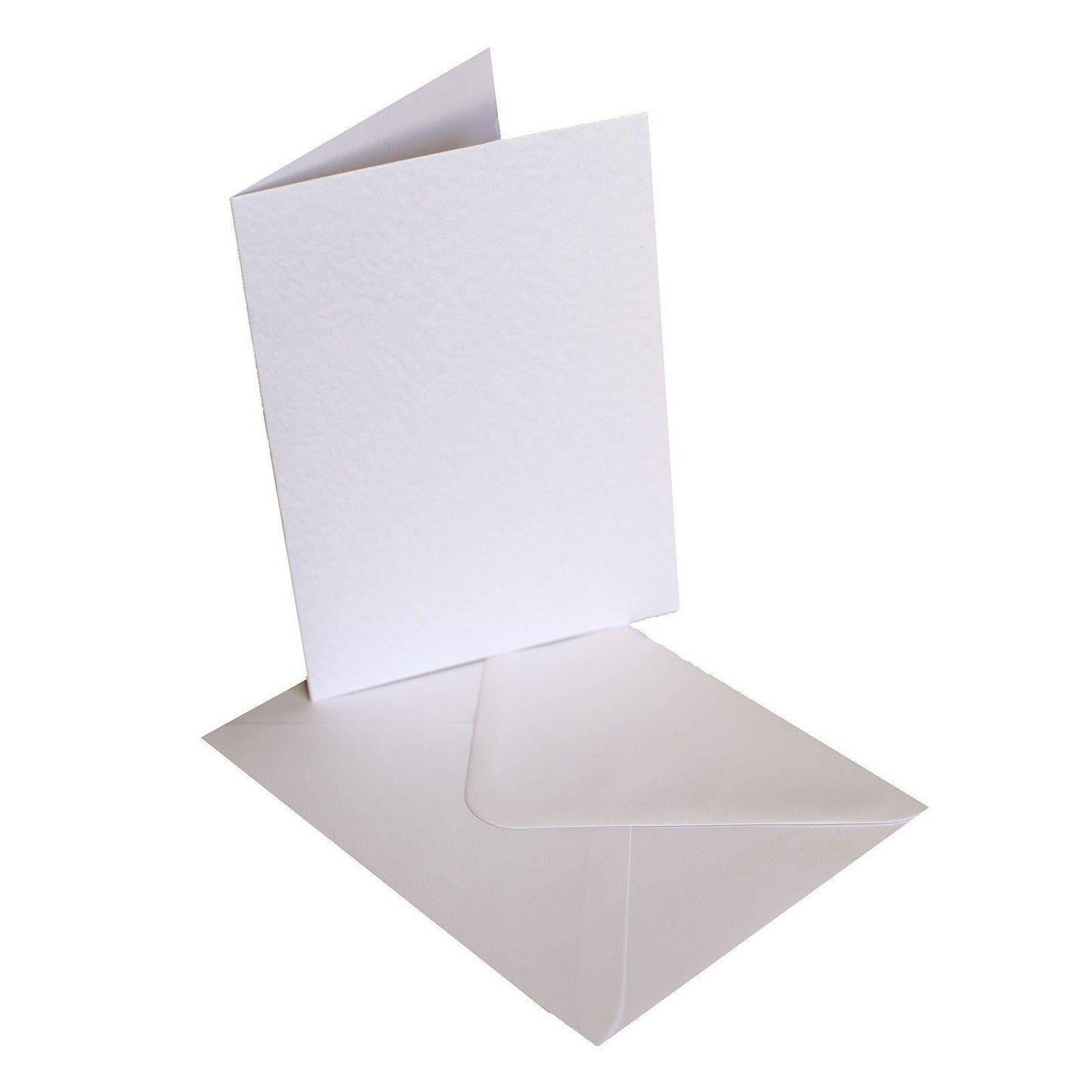 Card Blanks & Smooth Envelopes Hammer Finish Single Fold A5 / A6-The Creative Bride