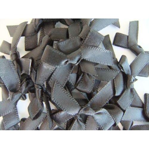 Craftitems 100 Small 7mm Satin Ribbon Bows 08606-The Creative Bride