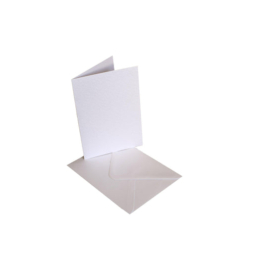 Craftitems Card Blanks & Smooth Envelopes Hammer Finish Single Fold A5 / A6-The Creative Bride