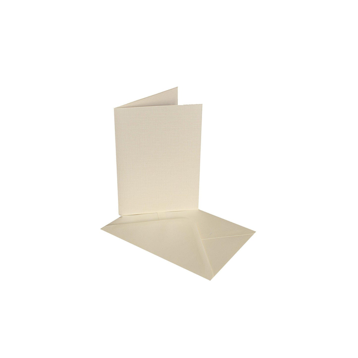 Craftitems Card Blanks & Smooth Envelopes Single Fold Linen Finish A5 / A6-The Creative Bride