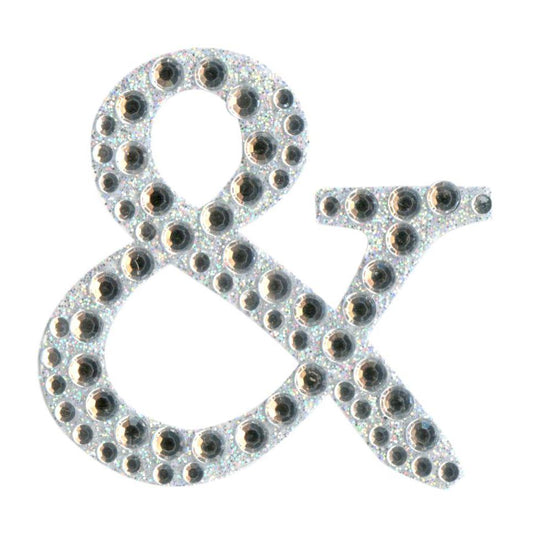 Eleganza Craft Self-Adhesive &-Shape Rhinestone Sticker-The Creative Bride