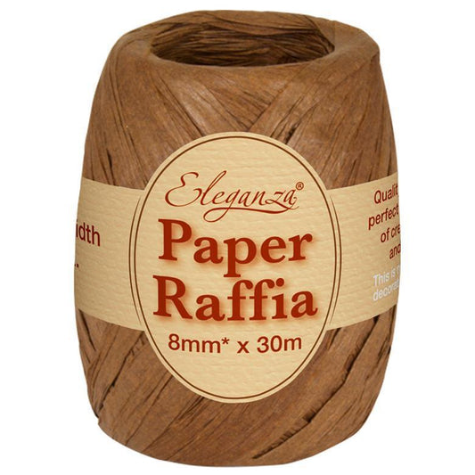 Eleganza Paper Raffia - Chocolate-The Creative Bride