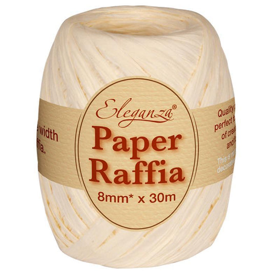 Eleganza Paper Raffia - Ivory-The Creative Bride