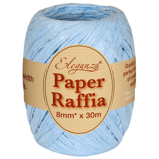 Eleganza Paper Raffia - Light Blue-The Creative Bride