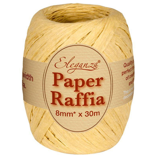 Eleganza Paper Raffia - Natural-The Creative Bride