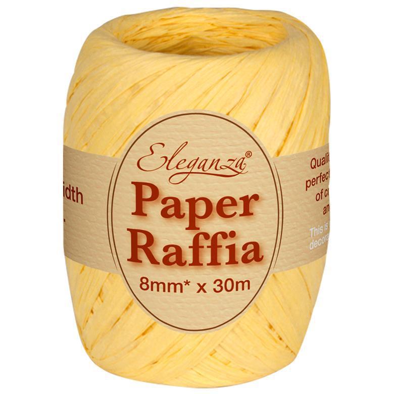 Eleganza Paper Raffia - Pale Yellow-The Creative Bride