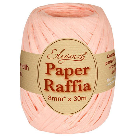 Eleganza Paper Raffia - Peach-The Creative Bride