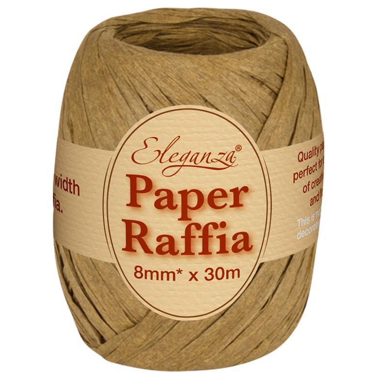 Eleganza Paper Raffia - Tan-The Creative Bride